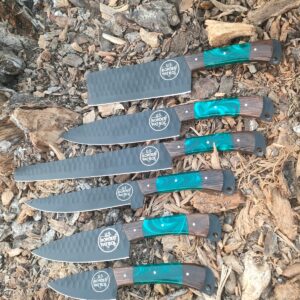 Cattleman Damascus Steel Steak Knife