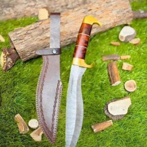 Quanah Damascus Steel Hunting Knife